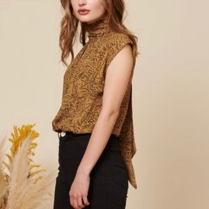 Whimsy + Row | Julia Top in Lady Print